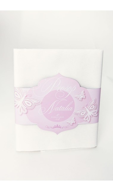 Trusou de botez brodat pentru fetite cu fluturasi, Butterfly Effect 7